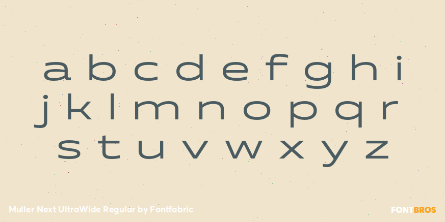 Muller Next UltraWide Regular Font Poster #3