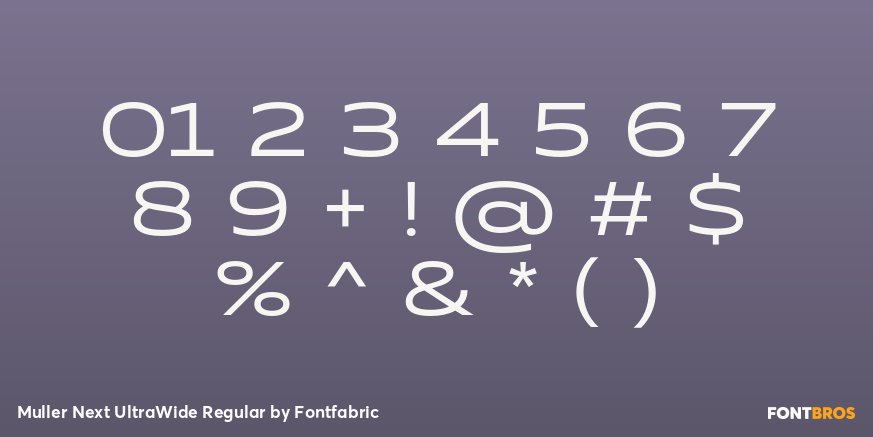 Muller Next UltraWide Regular Font Poster #4