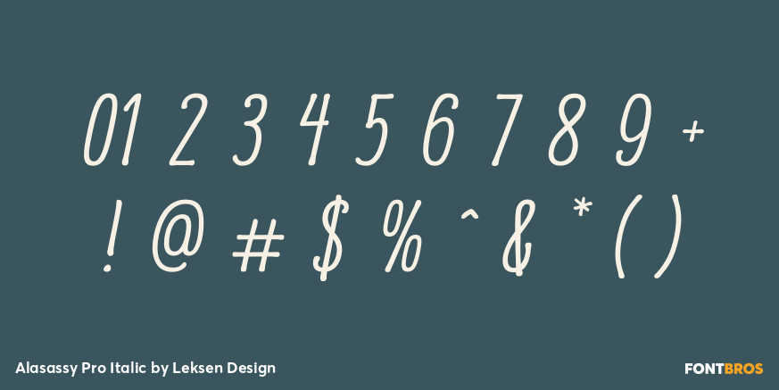 Alasassy Pro Italic Font Poster #4