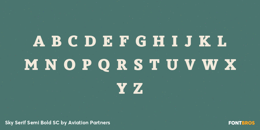 Sky Serif Semi Bold SC Font Poster #3
