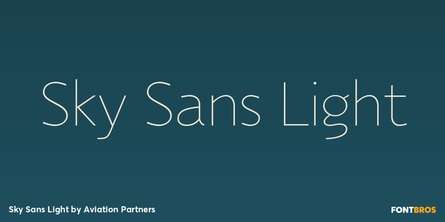 Sky Sans Light Font Poster #1