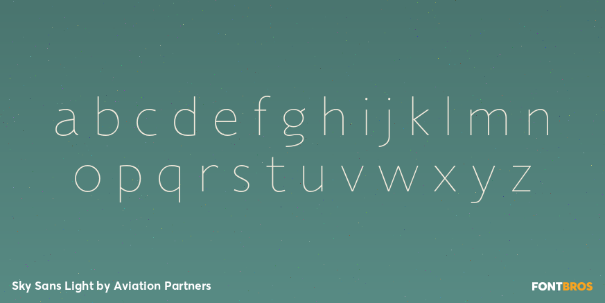 Sky Sans Light Font Poster #3
