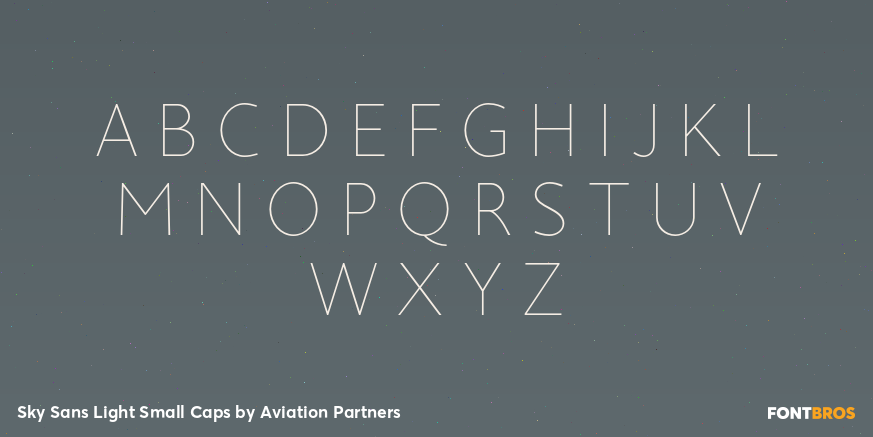 Sky Sans Light Small Caps Font Poster #1