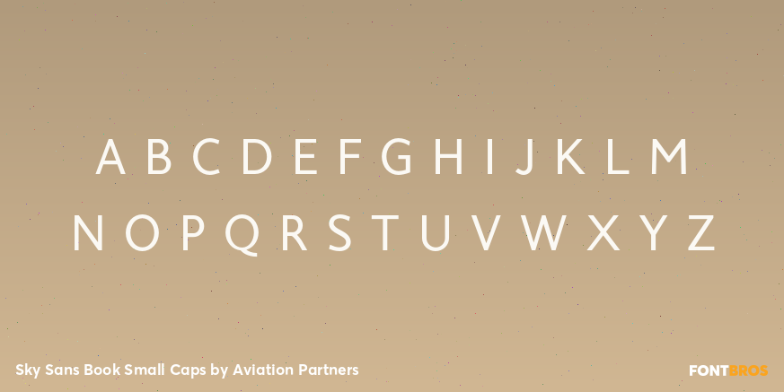 Sky Sans Book Small Caps Font Poster #3