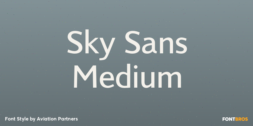 Sky Sans Medium Font Poster #1