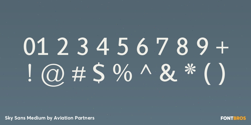 Sky Sans Medium Font Poster #1