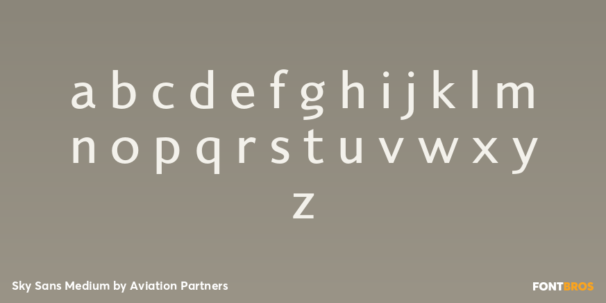 Sky Sans Medium Font Poster #1