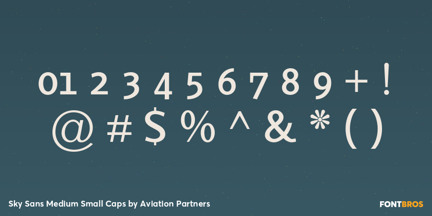 Sky Sans Medium Small Caps Font Poster #1