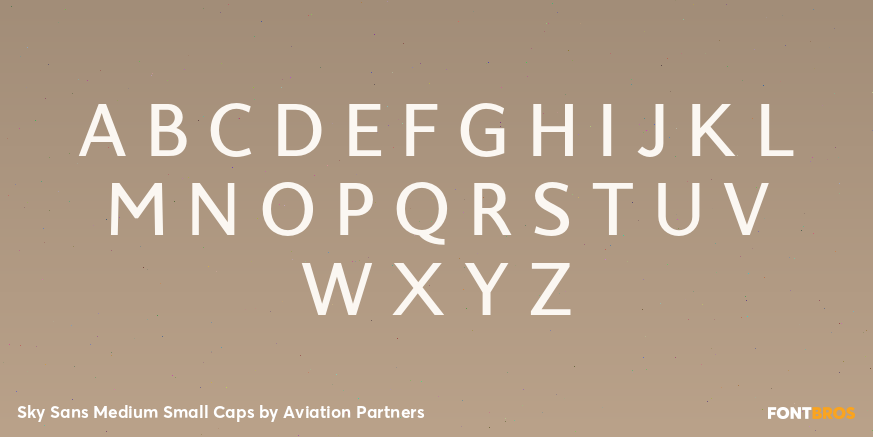 Sky Sans Medium Small Caps Font Poster #2