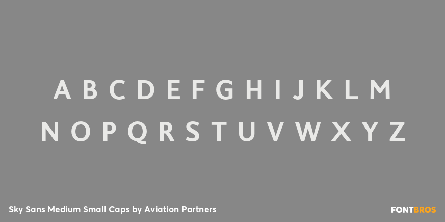 Sky Sans Medium Small Caps Font Poster #3