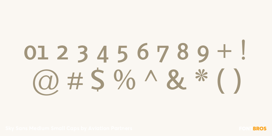 Sky Sans Medium Small Caps Font Poster #4