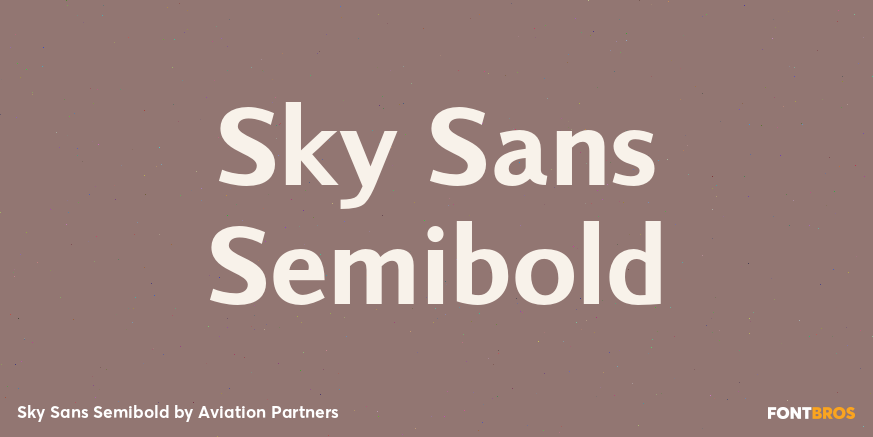 Sky Sans Semibold Font Poster #1