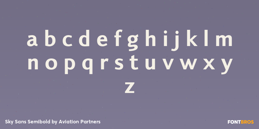 Sky Sans Semibold Font Poster #3