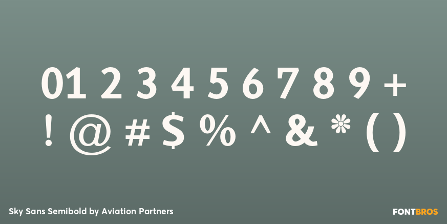 Sky Sans Semibold Font Poster #4