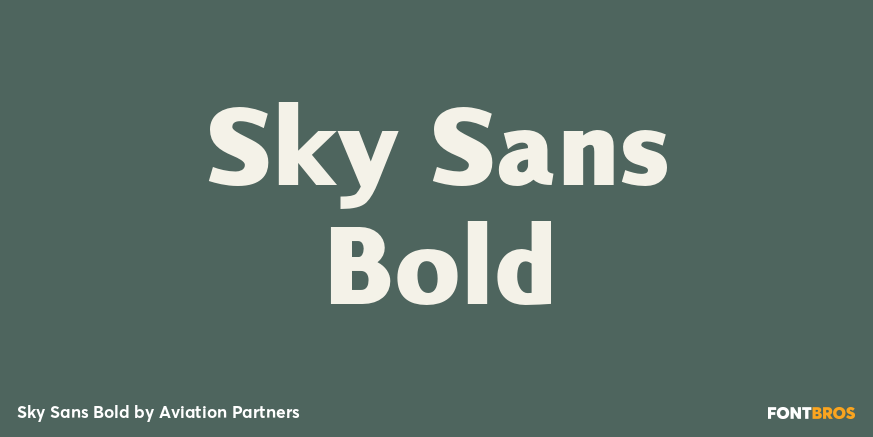 Sky Sans Bold Font Poster #1