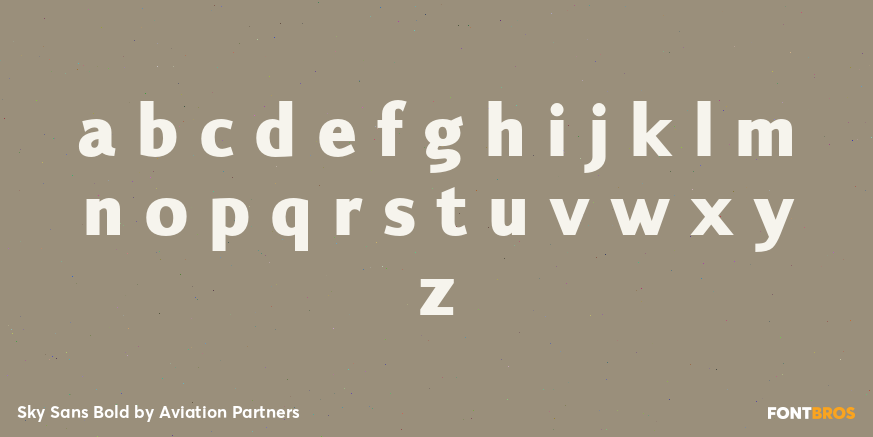 Sky Sans Bold Font Poster #3