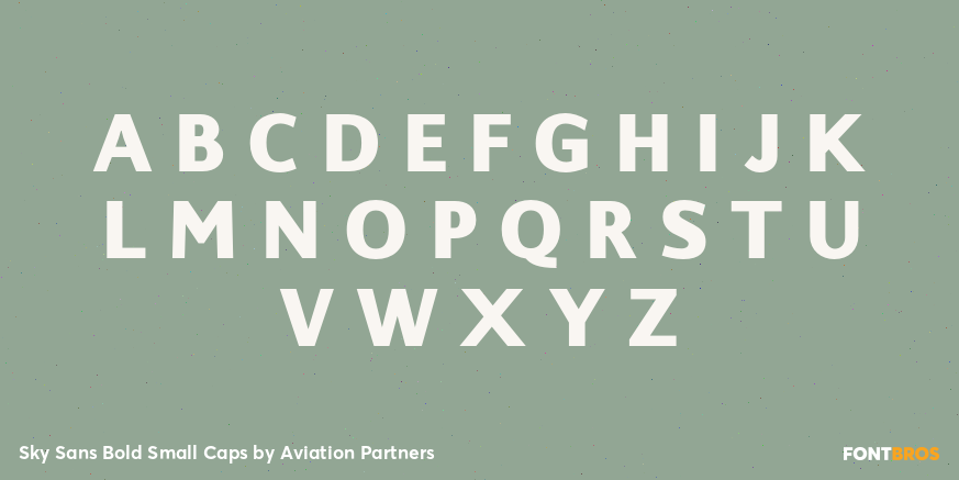 Sky Sans Bold Small Caps Font Poster #1