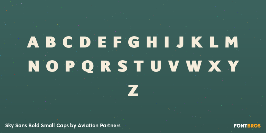 Sky Sans Bold Small Caps Font Poster #1