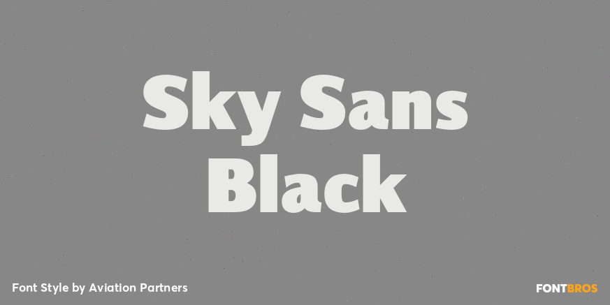 Sky Sans Black Font Poster #1