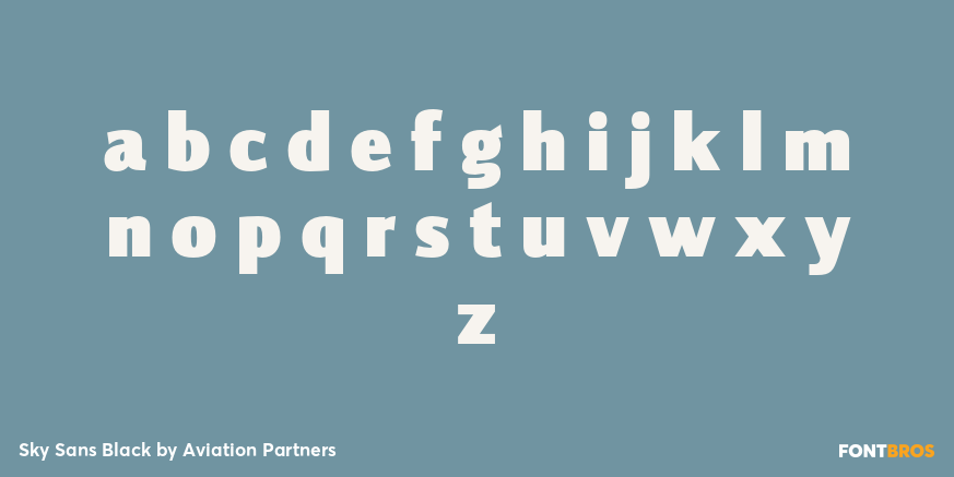 Sky Sans Black Font Poster #1