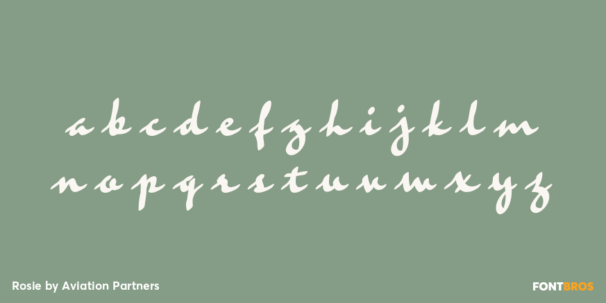 Rosie Font Poster #3