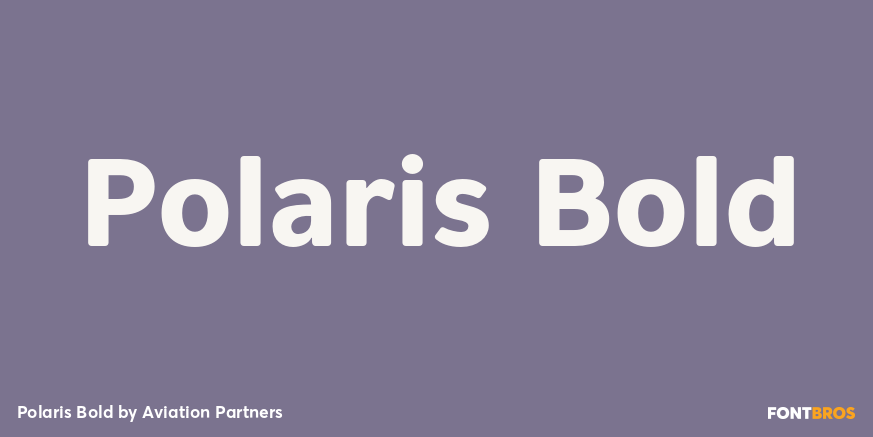 Polaris Bold Font Poster #1