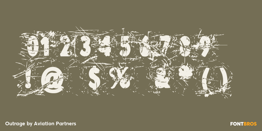 Outrage Font Poster #4