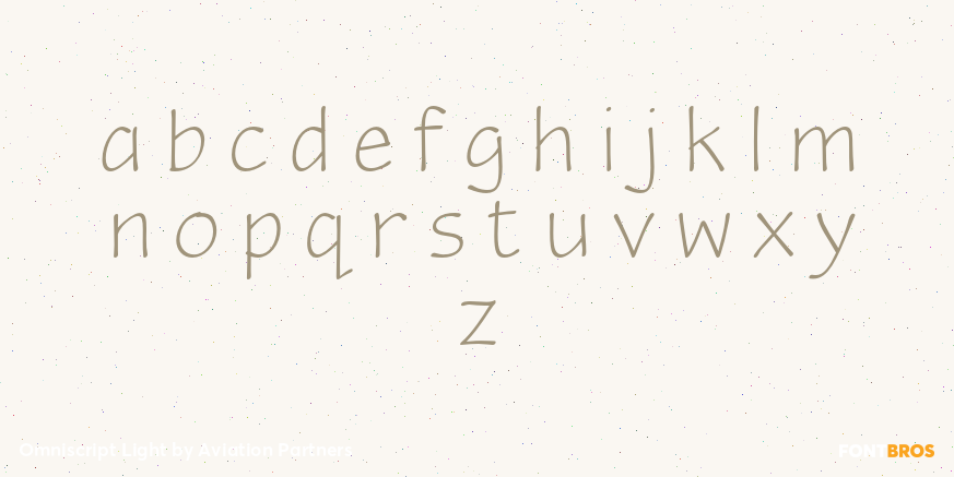 Omniscript Light Font Poster #3