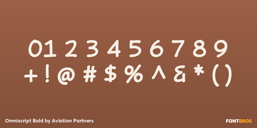 Omniscript Bold Font Poster #1