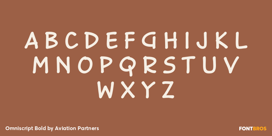 Omniscript Bold Font Poster #1