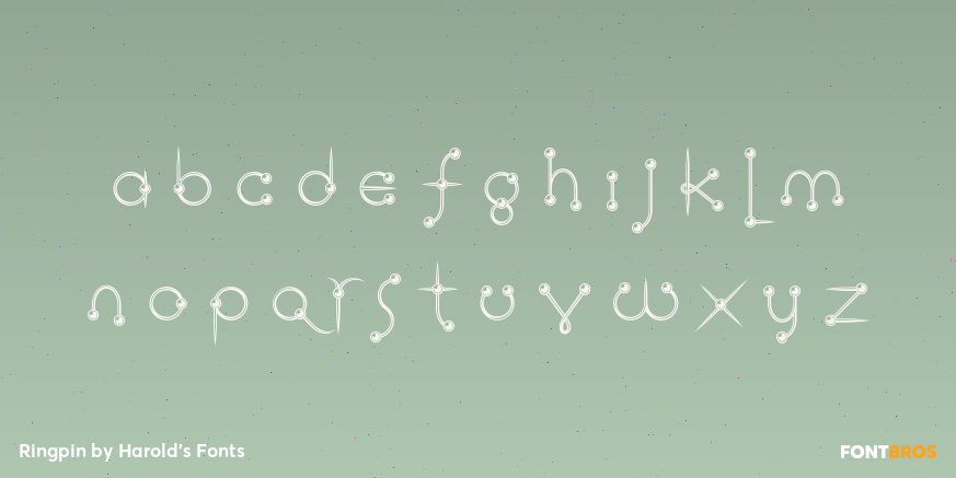 Ringpin Font Poster #2