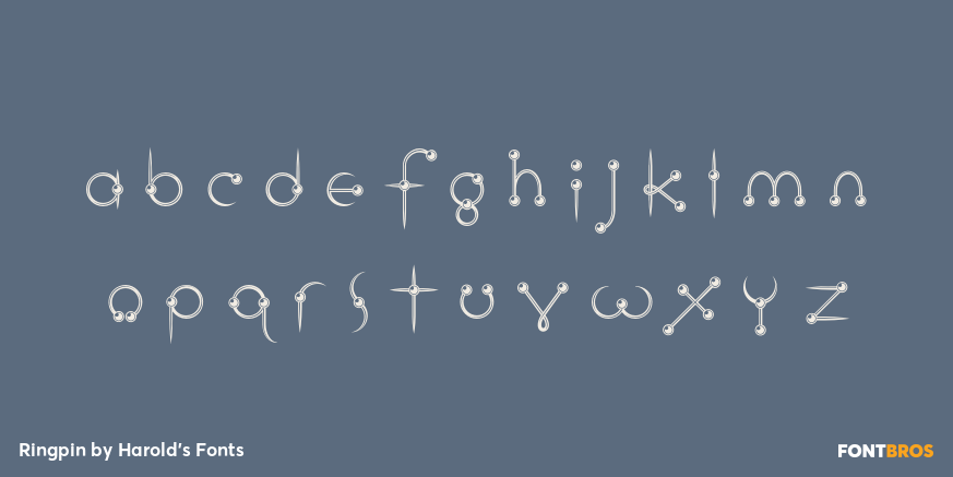 Ringpin Font Poster #3