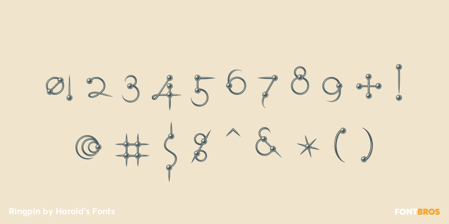 Ringpin Font Poster #4
