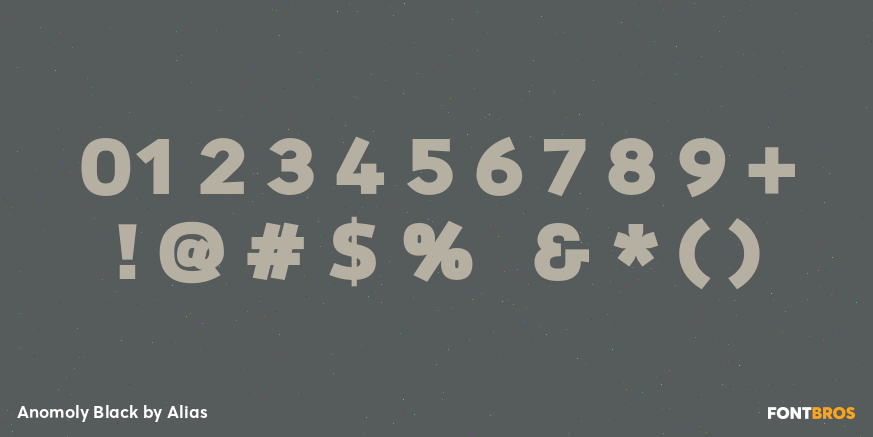 Anomoly Black Font Poster #4