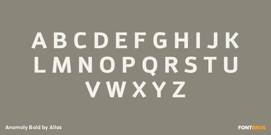 Anomoly Bold Font Poster #2