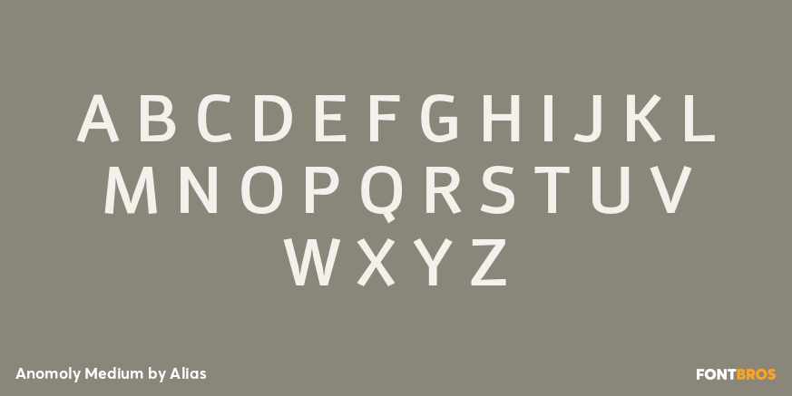 Anomoly Medium Font Poster #2