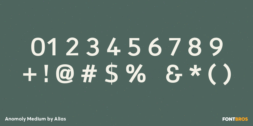 Anomoly Medium Font Poster #4