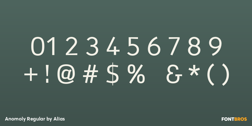 Anomoly Regular Font Poster #4