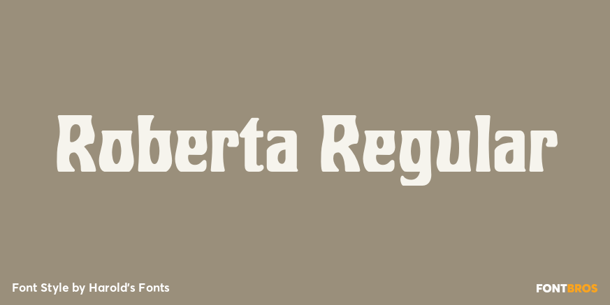 Roberta Regular Poster