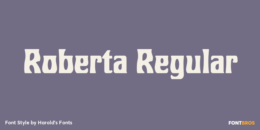 Roberta Regular Poster