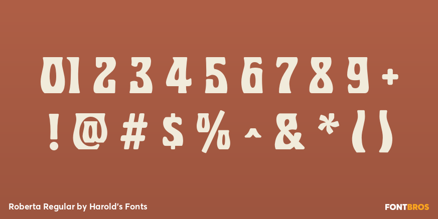 Roberta Regular Font Poster #4