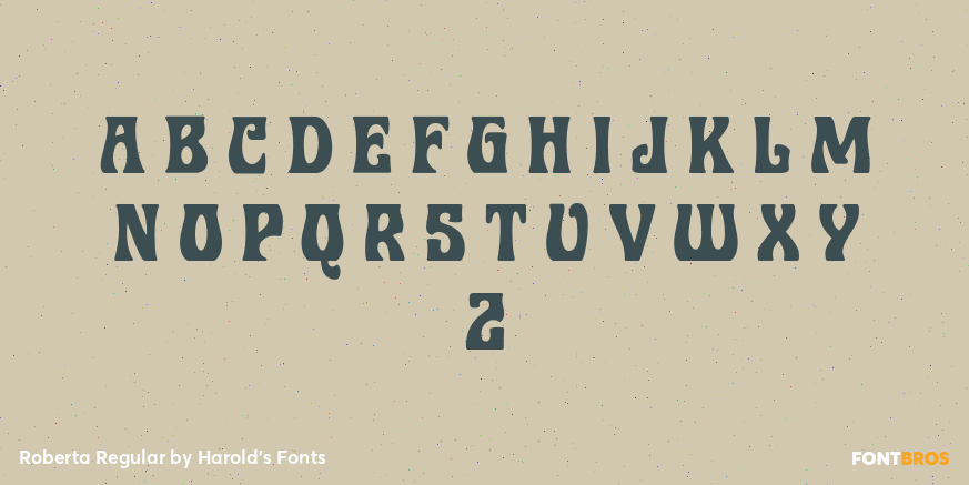 Roberta Regular Font Poster #2