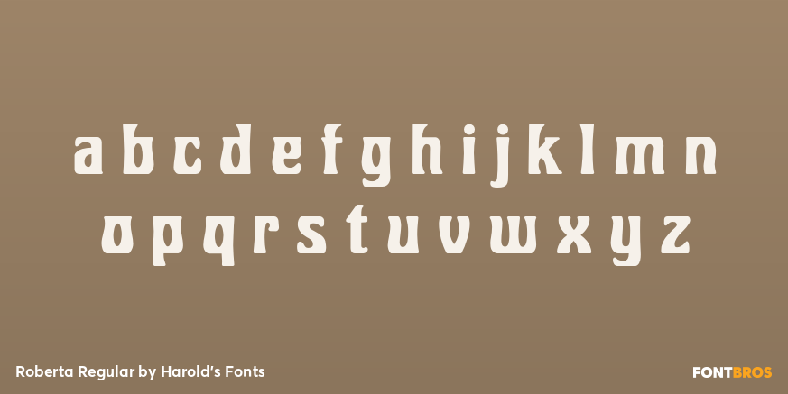 Roberta Regular Font Poster #3