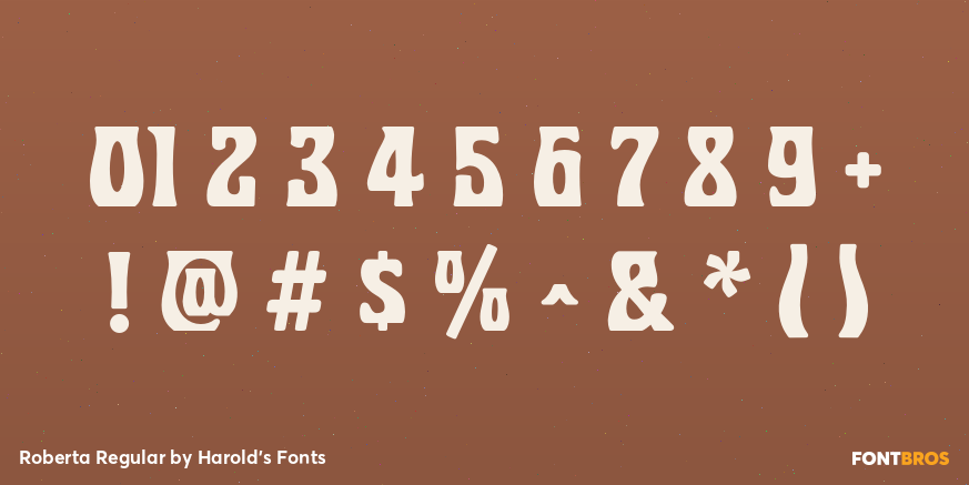 Roberta Regular Font Poster #4