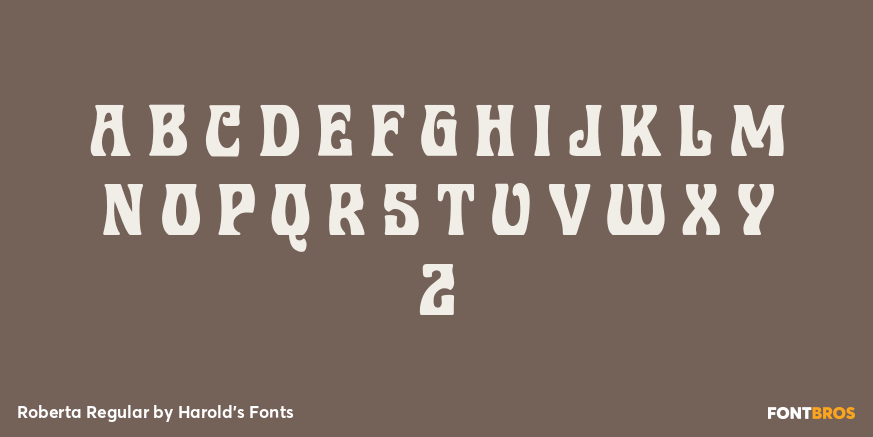 Roberta Regular Font Poster #2