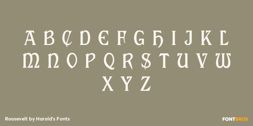 Roosevelt Font Poster #2