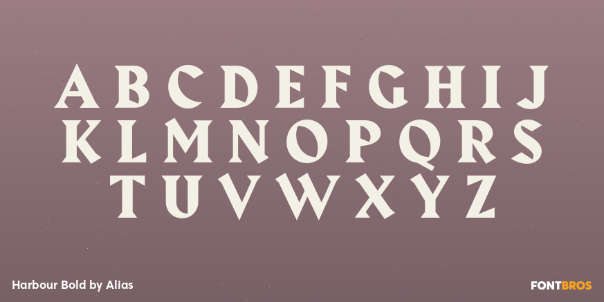 Harbour Bold Font Poster #2