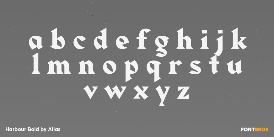 Harbour Bold Font Poster #3