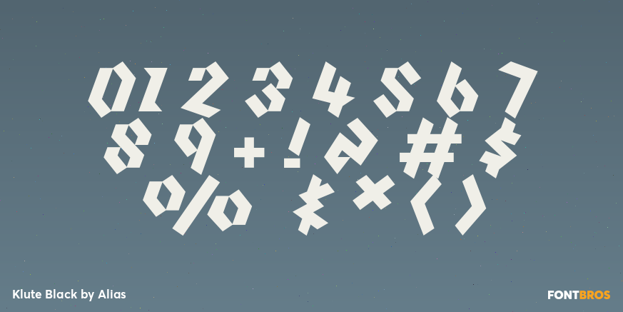 Klute Black Font Poster #4