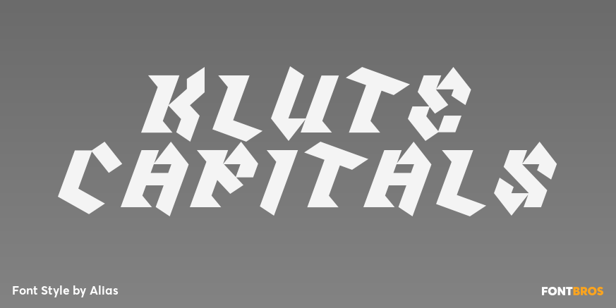 Klute Capitals Font Poster #1